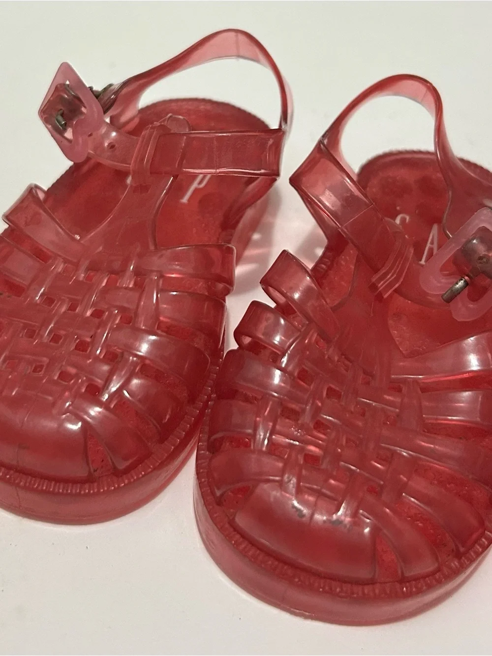 GAP Kids 2-Pair Jelly Sandal Bundle in Red and Hot Pink